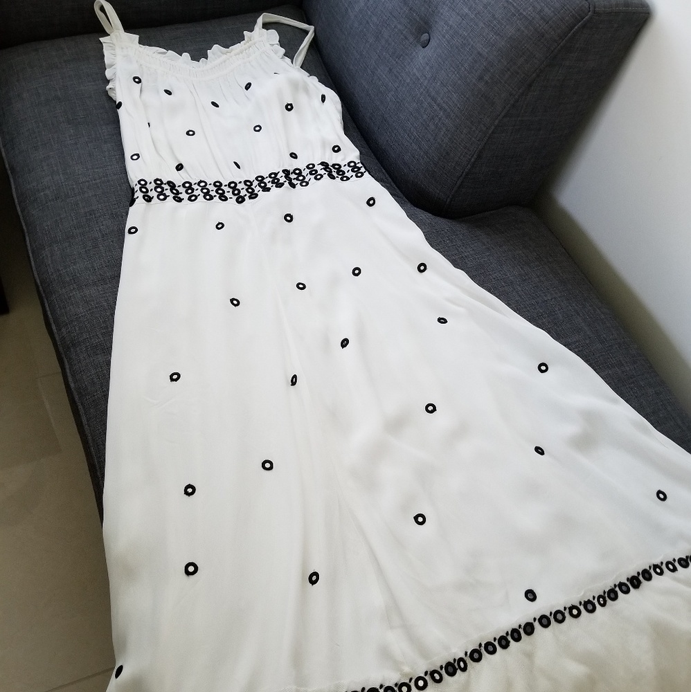 NWT Anthropologie Leif Notes Mirror silk dress
